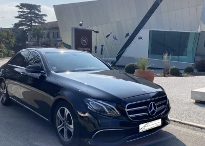 Mercedes van with driver for airport transfers, hotel transfers, and business travel