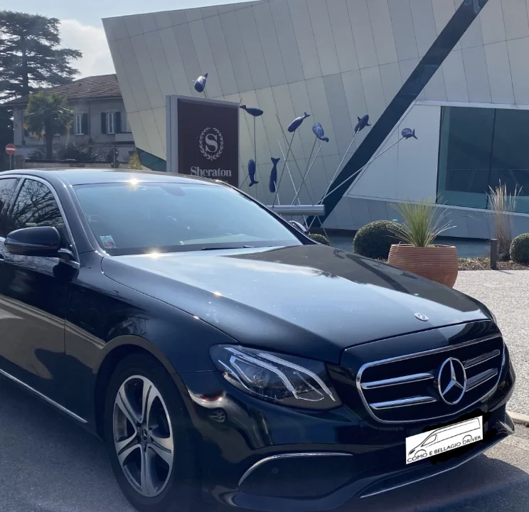 Mercedes van with driver for airport transfers, hotel transfers, and business travel